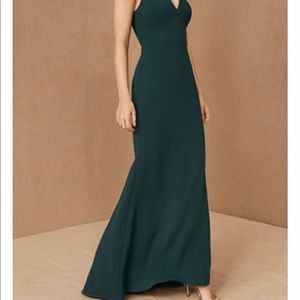 BHLDN jones v neck crepe dress. Size 0. Like new! No rips no stains.